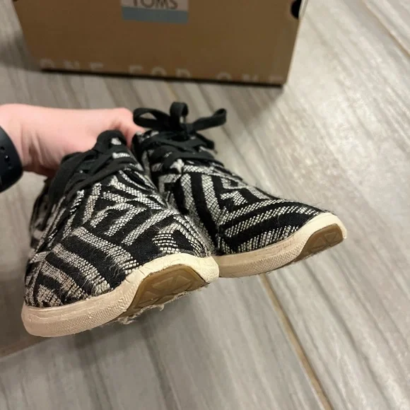 Toms Del Rey Sneaker Tribal Woven in Black - Picture 9 of 10